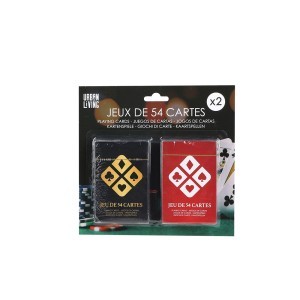 Žaidimo kortos 54 vnt. x 2 vnt. 60x90 mm Urban Living 24483