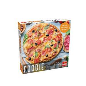 Dėlionė (puzzle) 300 detalių (mix - arbūzas, pica, blyneliai) Goliath 119363