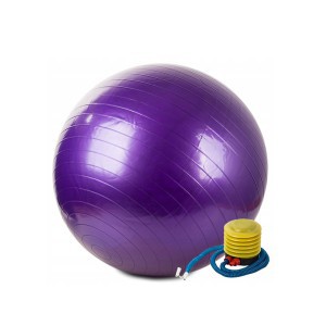 Gimnastikos kamuolys violetinis su pompa D65 cm 14172_F