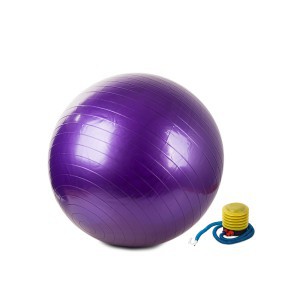 Gimnastikos kamuolys violetinis su pompa D65 cm 14172_F