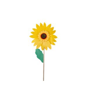Vėjo malūnėlis Saulėgrąža 60 cm su mediniu koteliu 8430540882965