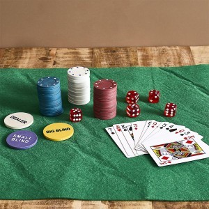 Žaidimas Pokeris 200 vnt. (kortos, žetonai, kilimėlis) MG3726