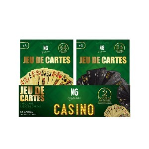 Žaidimo kortos 54 vnt. juodos/auksinės MG3725