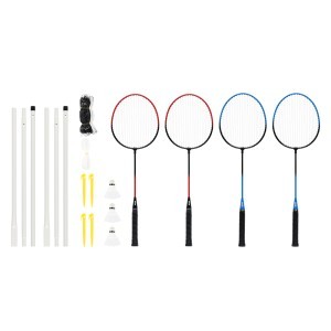 Badmintono rinkinys su tinklu, raketėmis, plunksnelėmis Atom 230713