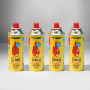 Dujos butano balionelyje 227 g TIROSS TS700B CRV