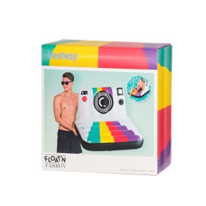 Čiužinys pripučiamas 127x102 cm max 90 kg Polaroid lounge 43656 Bestway 625244
