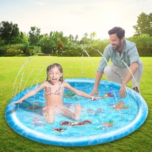 Baseinas pripučiamas su vandens čiurkšlėmis Ø100cm EddyToys 871125247770