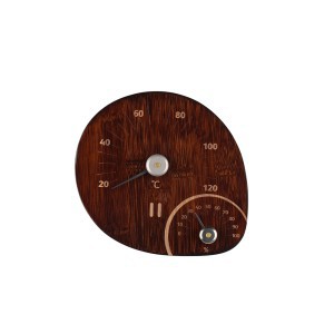 Pirties termometras su higrometru bambukinis 19x17x2 cm Rento 638897