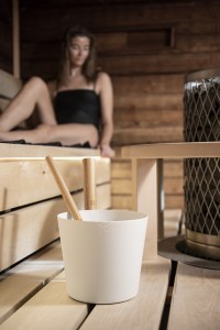 Kubiliukas pirties baltas aliumininis/bambukinis 5 l Rento 601175