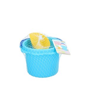 Smėlio žaislai kibirėlyje 6 vnt. Ø16x13cm Gėlytė EddyToys 871125224421