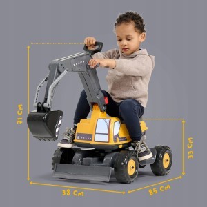 Vaikiškas ekskavatorius smėlio kasimui 71x38x85 cm (max 50 kg) 3-7 m Volvo 64610