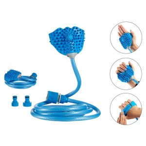 Rinkinys gyvūnų maudymui (pirštinė, žarnelė) Mascow 63610