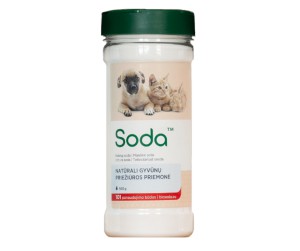 Soda maistinė "Natūrali gyvūnų priežiūros priemonė" 500 g indelyje