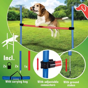 Žaislas šuniui Kliūčių stulpai 85x3 cm PET TOYS 871125247433