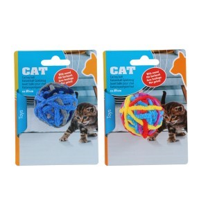 Žaislas katėms Siūlų kamuolys Ø5xh5cm PetToys 871125257368
