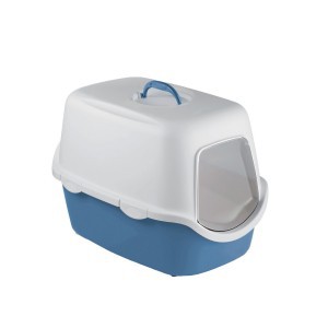 Kačių tualetas uždaras 56x40x40 cm mėlynos spalvos 99720 Italija STEFANPLAST
