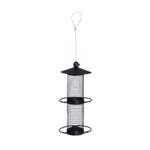 Lesyklėlė paukščiams 13x13x31 cm juoda (riešutams) Tintti 618210