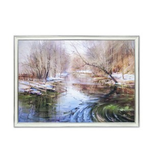 Reprodukcija 1705475 su rėmu 1203302 Pieštas peizažas  50*70 SVX