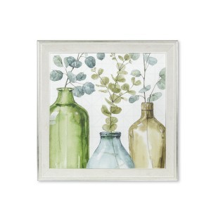 Reprodukcija 1705439 su rėmu 6003 Gėlės buteliuose 50x50 SVX