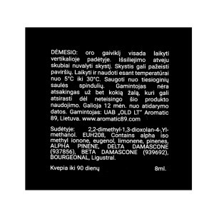 Kabinamas stiklinis oro gaiviklis Aromatic Old million