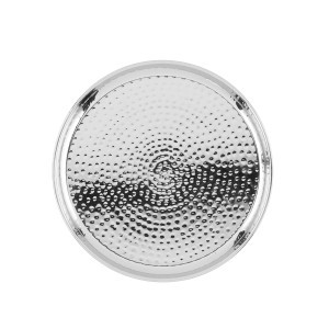 Padėklas metalinis sidabro spl.  25.5 cm 610453