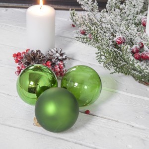 Eglutės papuošalai (12) 6cm žalios spl. 871125209902 kld