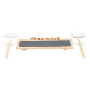 Lentelė Suši su lazdelėmis ir padažinėmis 30x16x3cm ALPINA 871125210936