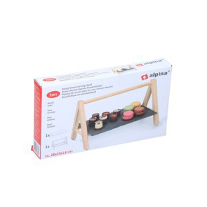 Padėklas medinis užkandžiams 28x15x16cm 871125217393