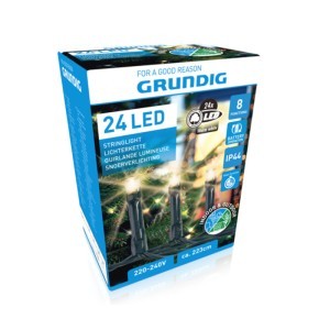 Led lempučių girlianda su baterijomis 24 led 50cm 871125209009  kld