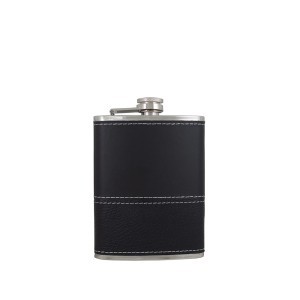 Gertuvė ( fleškutė) plieninė 240ml aptraukta oda WA-8MI