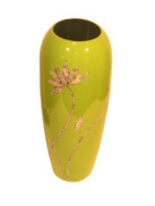 Vaza keramikinė balta su dangteliu h 40 cm QL43291  SAVEX