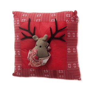 Pagalvėlė kalėdine tematika 36x36 cm 871125298474 raudona (3 rūšių) KLD