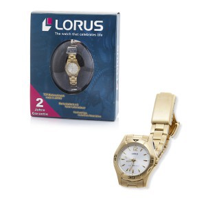 Laikrodis rankinis RRS 10pxp Lorus 497666011482 aukso spalvos