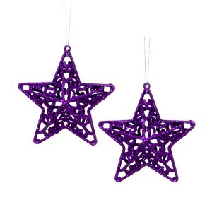 Dekoracijos kalėdinės Žvaigždutės 2 vnt, 10 cm 871125201796 kld