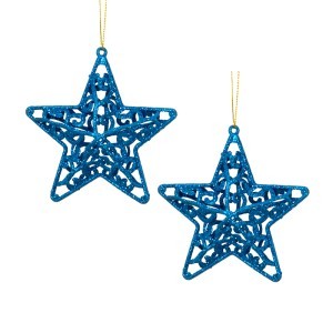 Dekoracijos kalėdinės Žvaigždutės 2 vnt, 10 cm 871125201796 kld