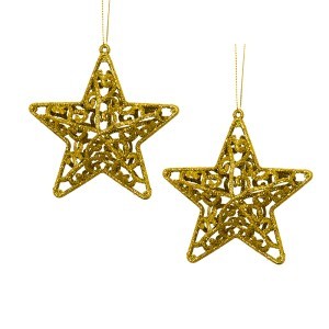 Dekoracijos kalėdinės Žvaigždutės 2 vnt, 10 cm 871125201796 kld