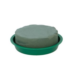 Floristinė oazė su plastikiniu dubeniu 12 x 12 x 4 cm 871125208077