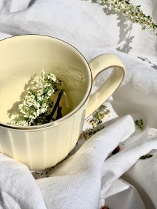 Puodelis porcelianinis kreminės spl. NINA 400 ml DUO