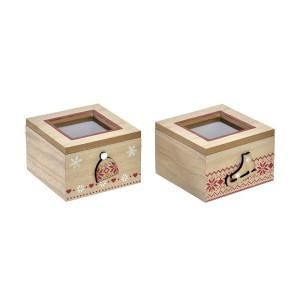 Dėžutė medinė 10X10,5X6,5 cm LD-156229  kld