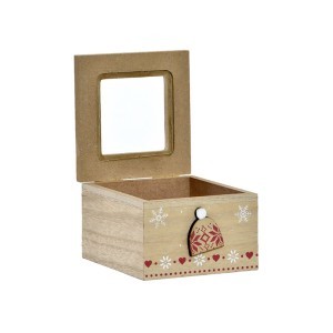 Dėžutė medinė 10X10,5X6,5 cm LD-156229  kld