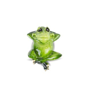 Figūrėlė Varlė besiilsinti 3.5x6 cm 76803