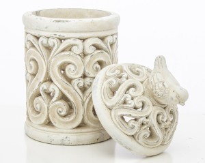Žvakidė ažūrinė betoninė 29,5x15x15 cm 128344