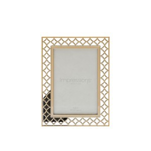 Rėmelis metalinis ažūrinis aukso spl. 10x15 cm FS15946 Widdop