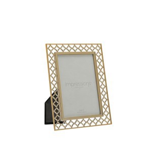 Rėmelis metalinis ažūrinis aukso spl. 10x15 cm FS15946 Widdop