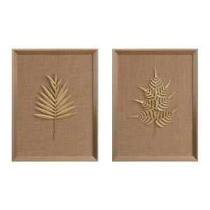 Sienos dekoracija Lapas metaliniame rėme 60x45x3,5 cm HE1461 Widdop
