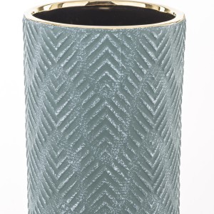 Vaza keramikinė žalios/aukso sp. H24xD12 cm 138519