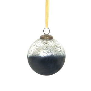 Eglutės papuošalas stiklinis bronzinės spalvos ( 6) d 10 cm ALLURE KLD