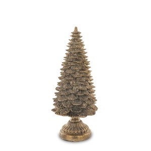 Figūrėlė Eglutė aukso spalvos polirezin. 37x16,5x16,5 cm 148647 KLD