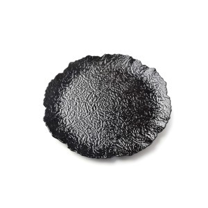 Polėkštė dekoratyvinė juoda plastikinė 33x33x2 cm HTOS4391