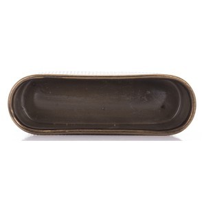 Vazonas keramikinis sendinto aukso spalvos 11x38x13 cm 142705